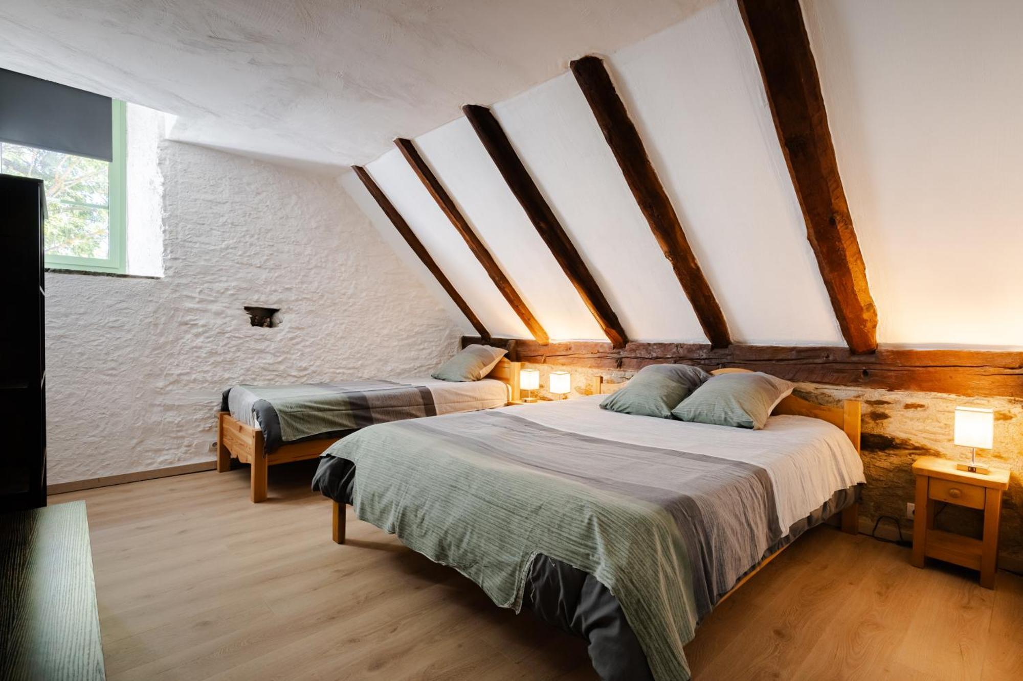 Grange Renovee En Gite/Maison/Chalet أرو المظهر الخارجي الصورة